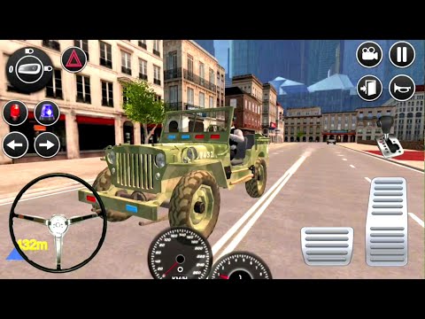American Police Jeep Driving #4 | Android Gameplay Video