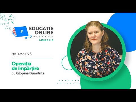 Matematică, Clasa a II-a, Operația de împărțire