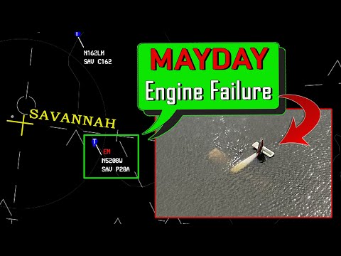 Student Pilot CRASHES IN THE SAVANNAH RIVER | Rescued by Coast Guard