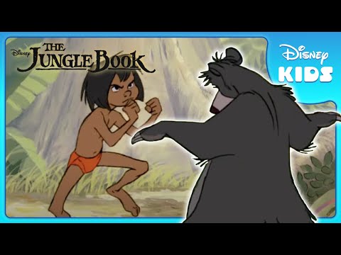 🐻 Baloo Teaches Mowgli to Fight! | Jungle Book | Disney Kids