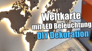 LED Weltkarte - DIY Dekoration - LED Flex Curve Stripe - Everen/Weicon