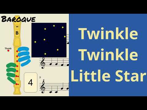 Twinkle Twinkle Little Star | Baroque Soprano Recorder Tutorial by Notes to Play