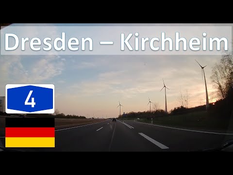 Deutschland: A4 – Dresden - Kichheimer Dreieck