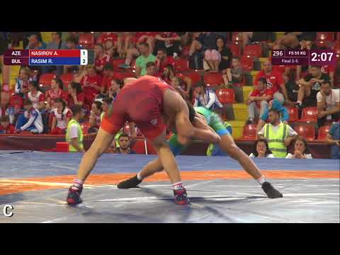BRONZE FS - 55 kg: A. NASIROV (AZE) v. R. RASIM (BUL)