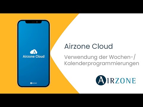 Airzone Cloud - Verwendung der Wochen- Kalenderprogrammierungen [🇩🇪]