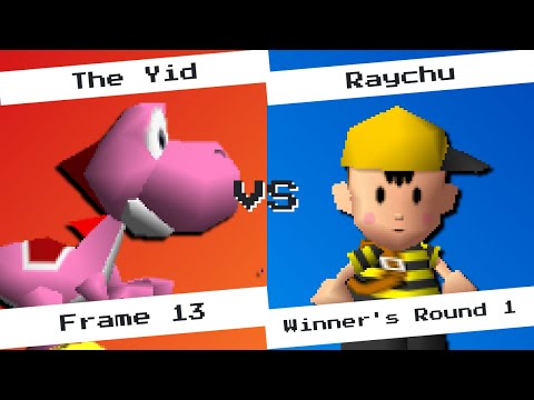 The Yid (Yoshi) vs Raychu (Ness) - Frame 13 WR1 - SSB64