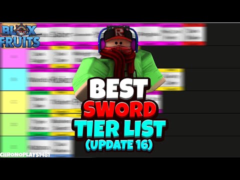 All Swords Ranked (Tier List) - Blox Fruits Update 16 [Roblox]
