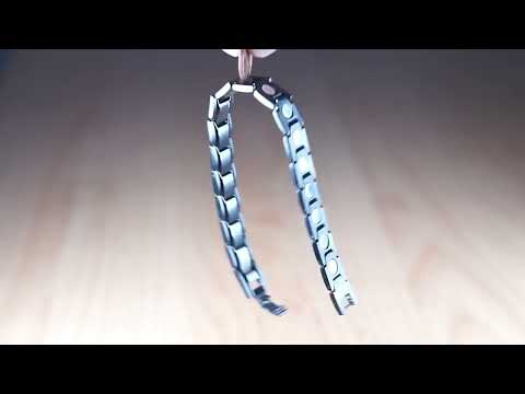 Extrastarkes Magnetarmband in schwarz-matt von YINGA-VITAL® - Unglaublich starke Magnete.