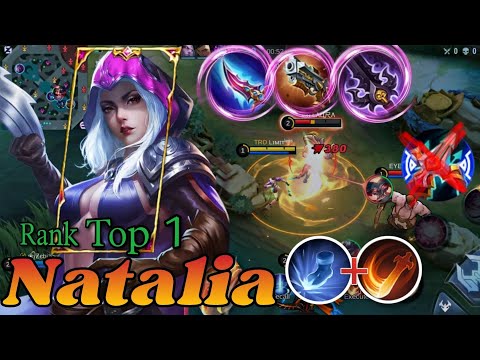 Aggressive Natalia Powerfull Rotation | Natalia bestbuild 2023 | Top Global Natalia Gameplay MLBB.