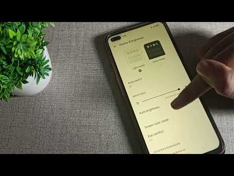 How to Disable Eye Protection Mode in realme x50 pro phone, brightness setting