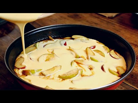 Super easy apple recipe NO OVEN. Cinnamon and apple pancake recipe