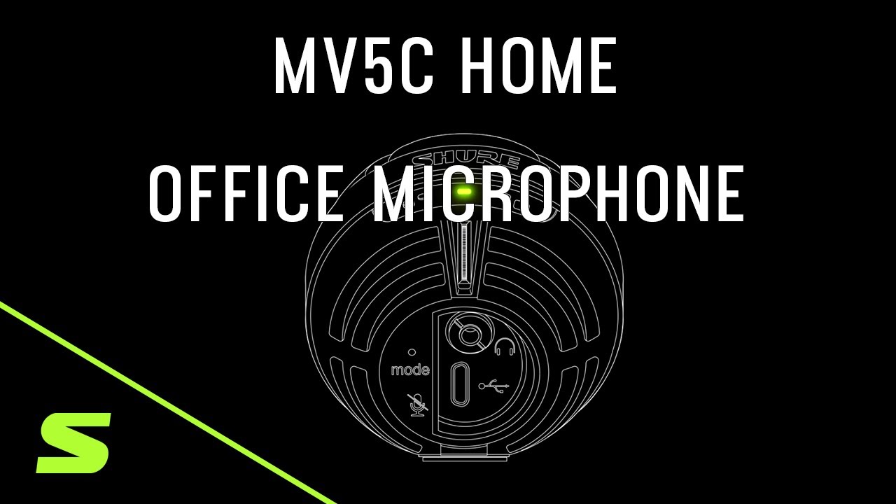 MV5C-USB Microphone numérique de bureau USB SHURE