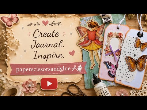 Easy and quick journal bits , journal cards and gift tags 😀 ✂️📚🦋☕️