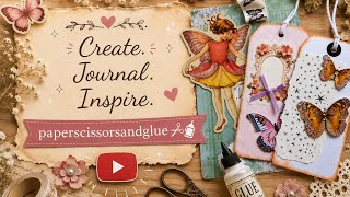 TAGS and JOURNAL CARDS,let make pretty art inspiration for our junk journal book pages 😀✂️📚🦋☕️