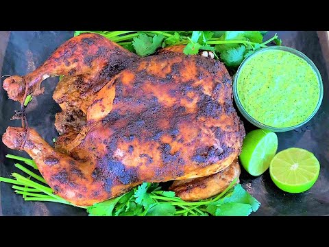 Peruvian Roast Chicken with Green Sauce