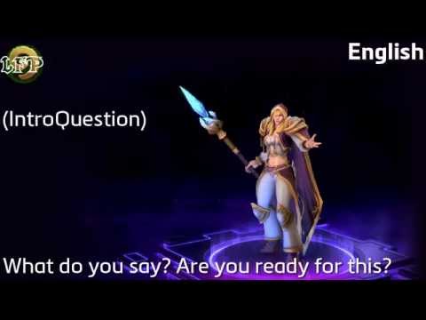 Jaina ALL Dialogue - Heroes of the Storm - English