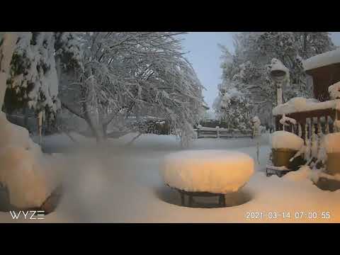 Time-lapse Snow Storm March 2021