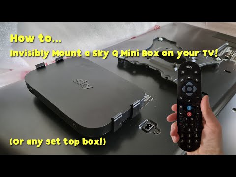 How To Invisibly Mount a Sky Q Mini Box on your TV! (Or any set-top box!)