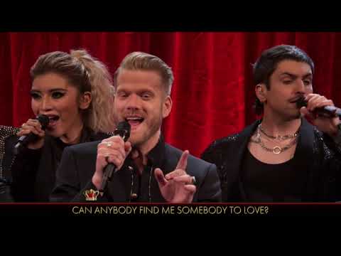 Pentatonix sings "Somebody To Love" on Queen Family Singalong (HD)