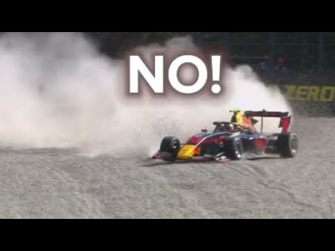 F3 Driver Isack Hadjar VERY ANGRY after Monza Qualifying crash | 2022 Italian GP