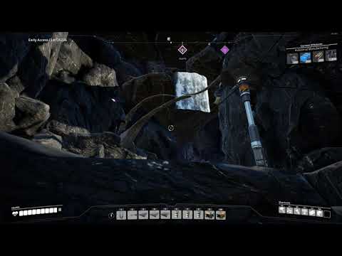 Satisfactory 0.3 - Exploring Quartz caves and waterfall to nowhere