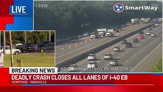 Deadly crash involving garbage truck backs up traffic for miles in Nashville