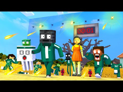 Monster School : SQUID GAME WITHER CHEATER APOCALYPSE - Minecraft Animation