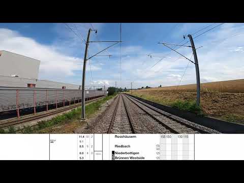 Cab ride Kerzers to Bern - Führerstandsmitfahrt Kerzers nach Bern