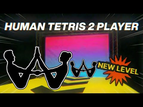 HUMAN TETRIS 2 Player Challenge | Can You Fit The Shape? (99% FAIL)