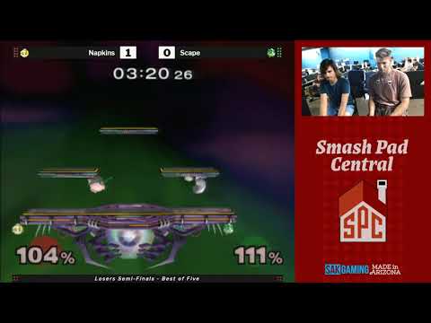 SPC 161 Melee Losers Semis - Napkins (Peach) vs Scape (Jigglypuff)