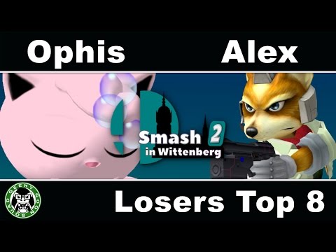SiW2 - Ophis (Jigglypuff, Zelda) Vs. Alex (Fox) - Losers Top 8 - Melee Singles