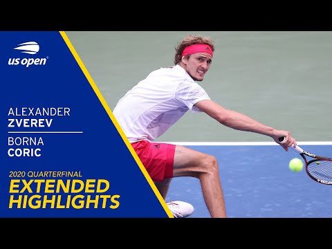 Alexander Zverev vs Borna Coric Extended Highlights | 2020 US Open Quarterfinal