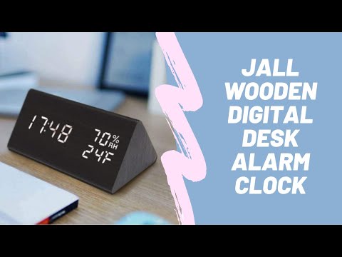 JALL Wooden Digital Desk Alarm Clock | $100k BONUSES in Description