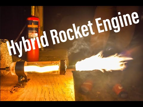 Building a Clear Acrylic Hybrid Rocket engine "uses itself as fuel"- James Judson