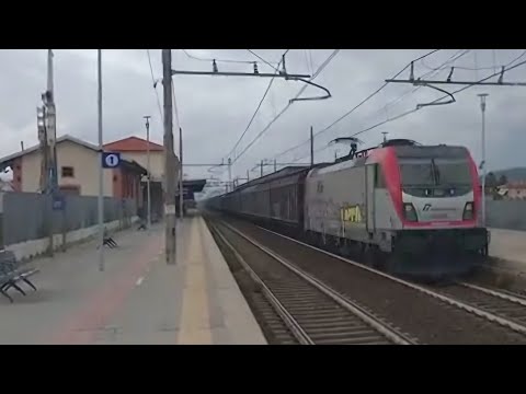 Treno merci e494 015 mir carri h,Carrara Avenza,trains hunter,trainspotting,spottata, strombazzata