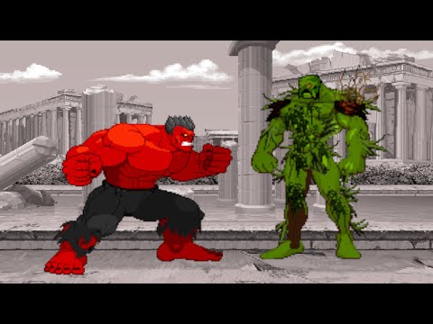 Red Hulk Vs Swamp Thing | MARVEL VS DC MUGEN