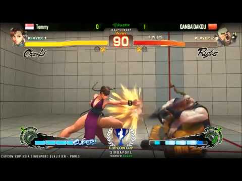 SSF4AE Tommy vs QANBA DAKOU  - CAPCOM-Cup Asia SINGAPORE Qualifiers