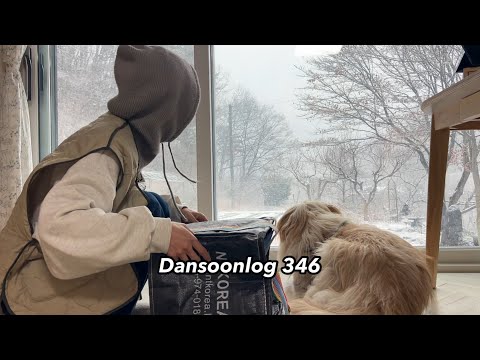 DansoonLog 346 A small country house vlog busy preparing for spring even in heavy snow