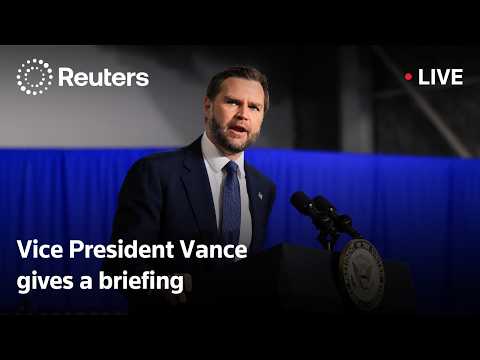 Video Thumbnail: LIVE: Vice President Vance gives a briefing