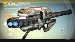 Destiny - EXOTIC: Gun - GJALLARHORN - Rocket Launcher - Best Rocket