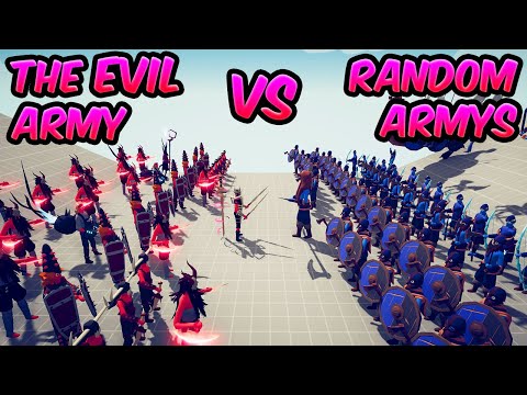 😈 EVIL ARMY☠️ vs EVERY ARMYS 😱 ( EPİC WAR ) | TABS - Totally Accurate Battle Simulator