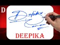 Deepika Name Signature Style | D Signature Style | Signature Style of My Name Deepika