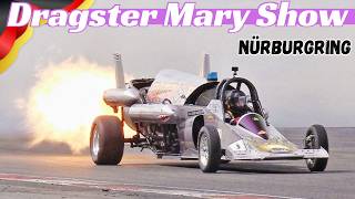 🔥 Dragster Mary Show at 2026 Nürburgring Oldtimer GP - Super Flames fr