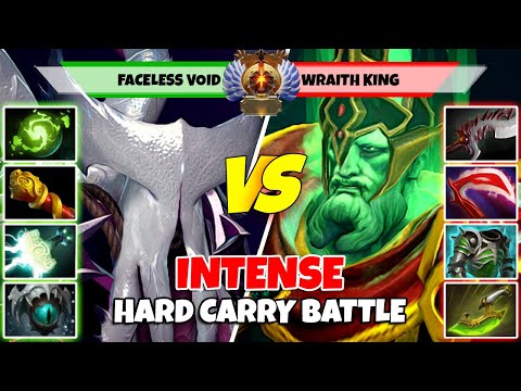 FACELESS VOID (Carry) vs WRAITH KING (Carry) - Epic Battle Of Divine Rank Dota 2 Players - Z Dota 2