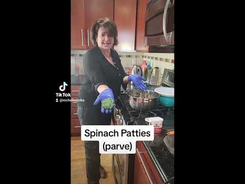 Parve Kosher Spinach Patties (vegetarian)