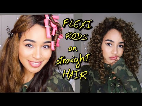 DO FLEXI RODS WORK ON STRAIGHT HAIR?? HEATLESS CURLS...