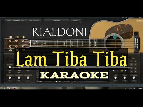 LAM TIBA TIBA - RIALDONI Karaoke Akustik dan lirik Lagu Aceh terbaru