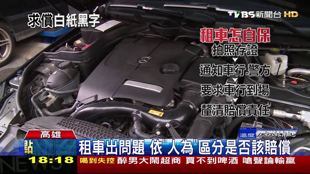租車合約看仔細 外觀、胎壓再三確認