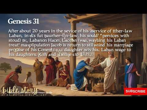 Jacob Flees From Laban to the Land of Canaan – Genesis 31 / AI Animated Bible Story
