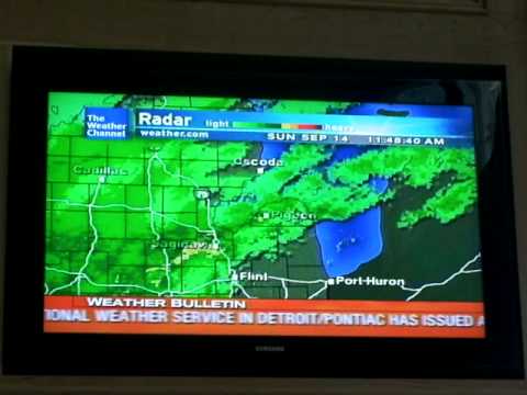 Bad Axe Weatherstar XL- Hurricane Ike Local Forecast (Video 3)